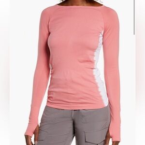 Zella Seamless Dip Dye Long Sleeve Top